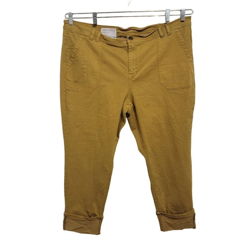 Vanilla Star Straight Leg Pants Yellow Size 24Plus